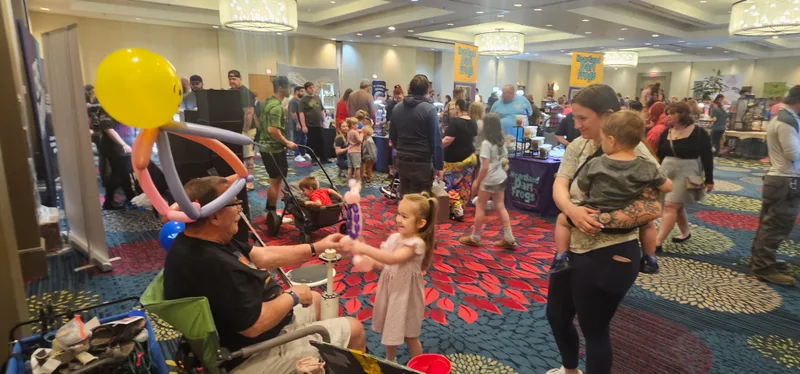 A community event in the studio